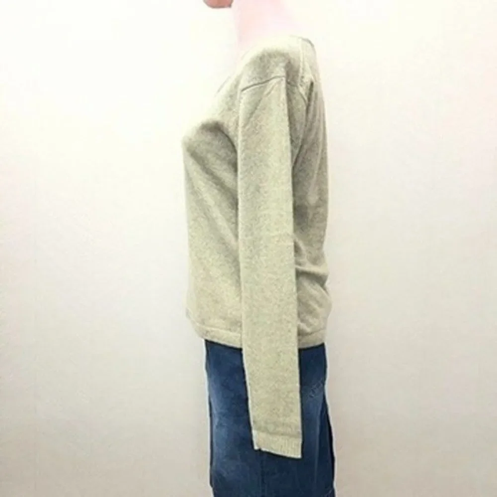 Vintage J.Crew Long Sleeve Sage Green Cashmere Crew Neck Sweater Mens Size S